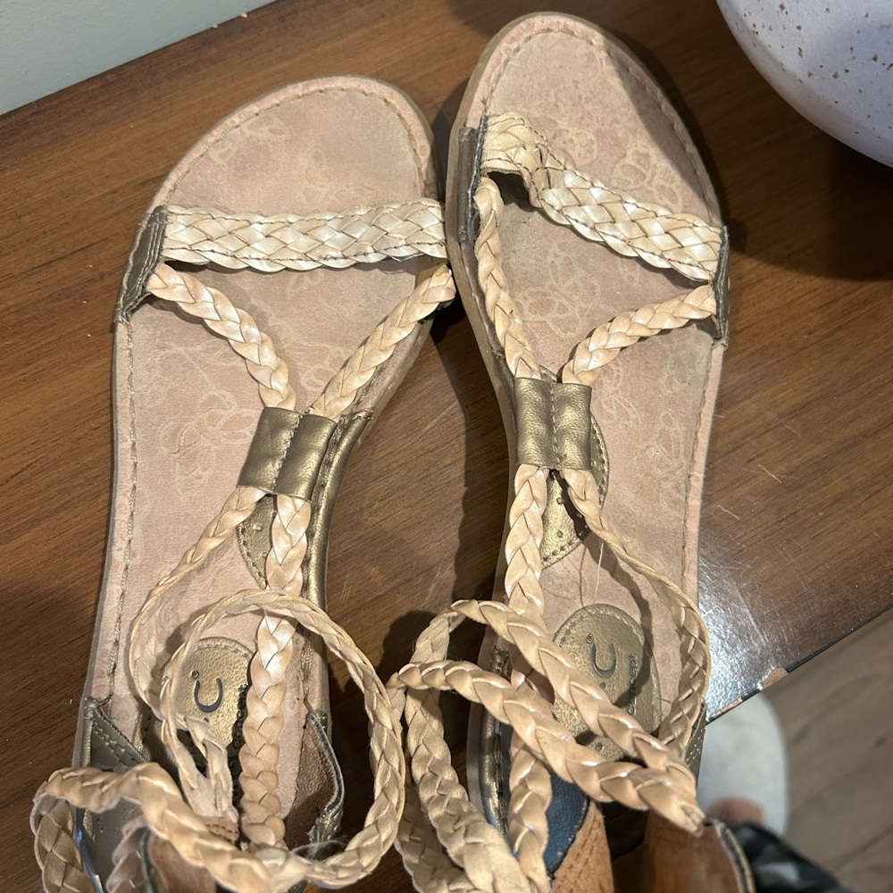 Braided Tan Sandals - Picture 3 of 5